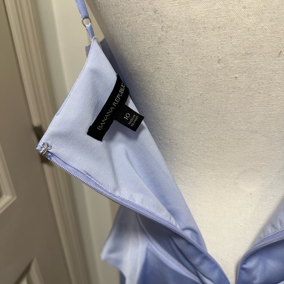 Banana Republic Light Blue Peplum Dress - Picture 6 of 6